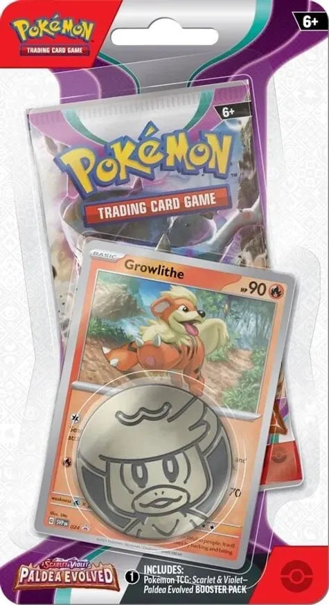 Paldea Evolved Checklane Blister (Smoliv or Growlithe)