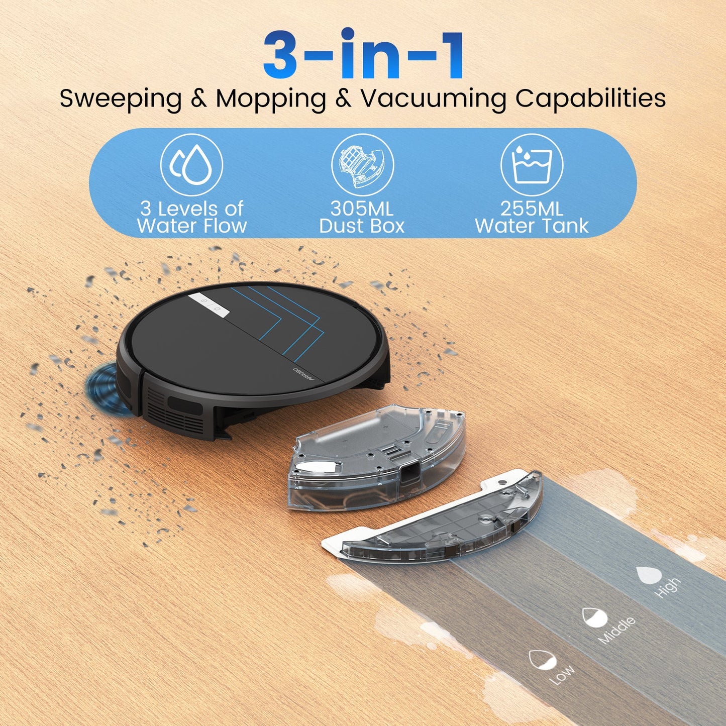 AIRROBO P30 3 in 1 Robot Vacuum
