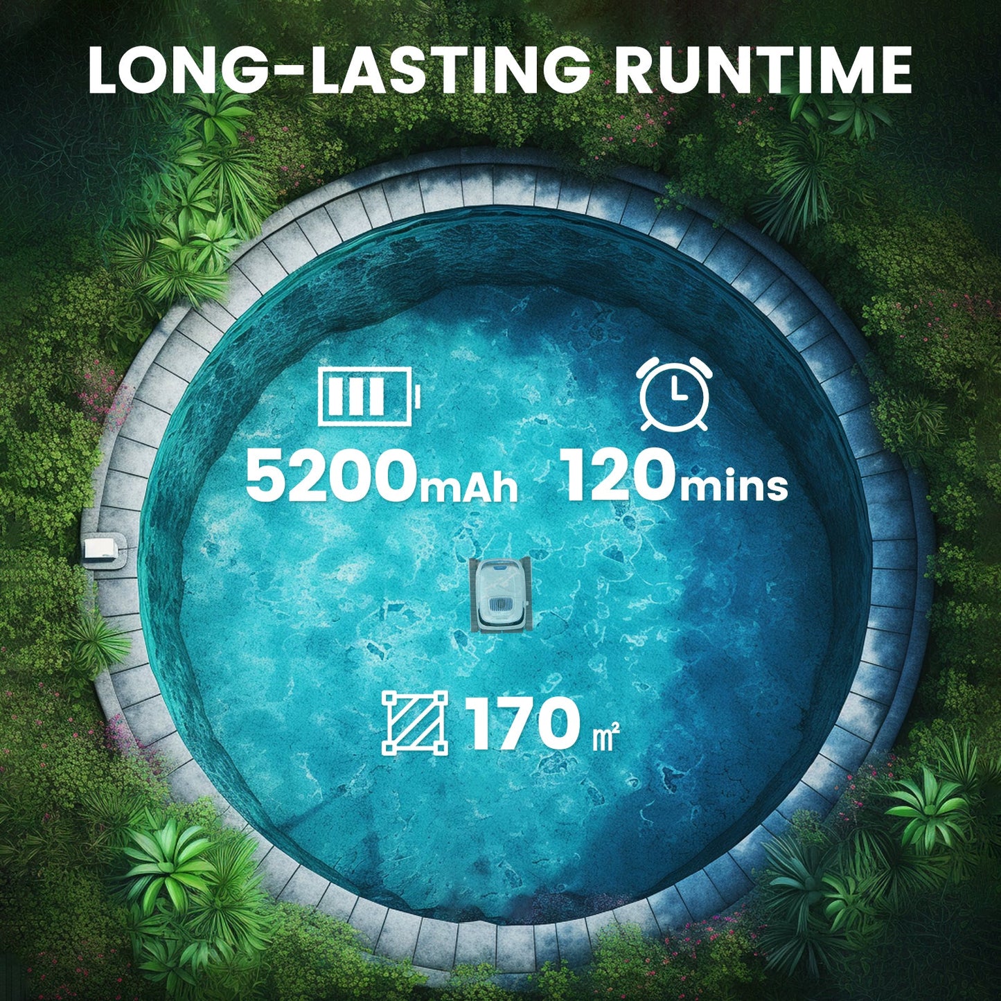 AIRROBO PC10 | Cordless Robotic Pool Cleaner | Pool Cleaning Robot