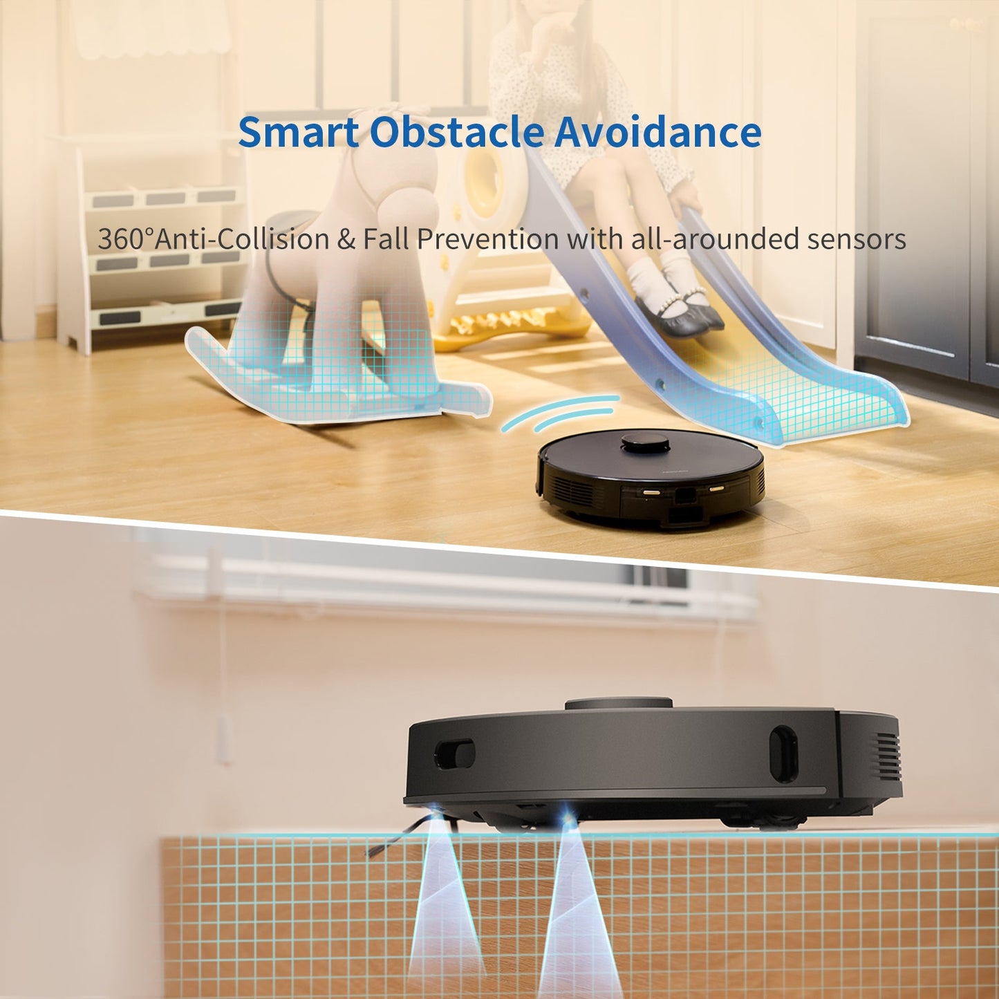 Pre-Owned AIRROBO T20+ Robot Vacuum and Mop Self-Emptying 180Min Runtime, 60 Days Hands Free