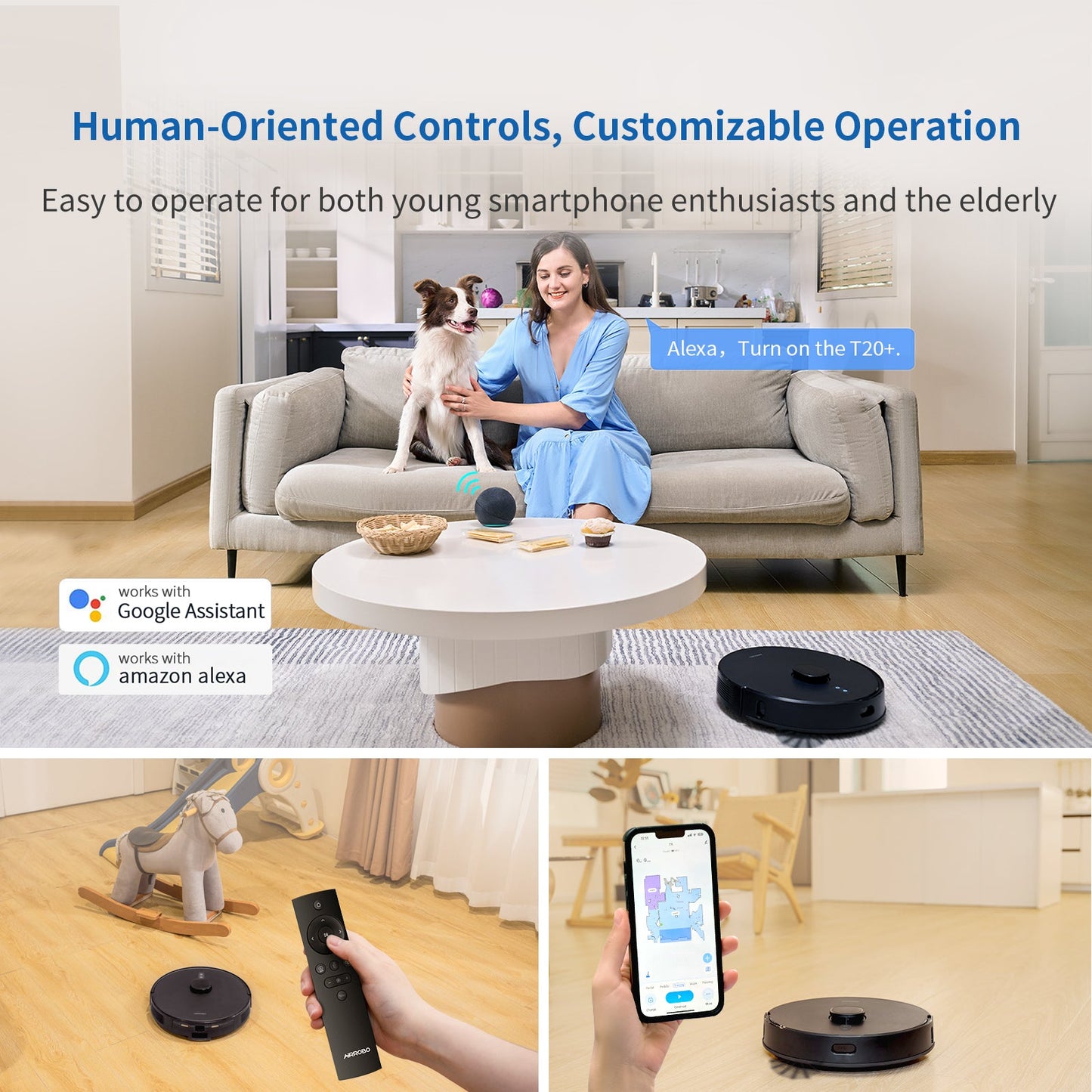 AIRROBO T20+ Robot Vacuum and Mop Combo