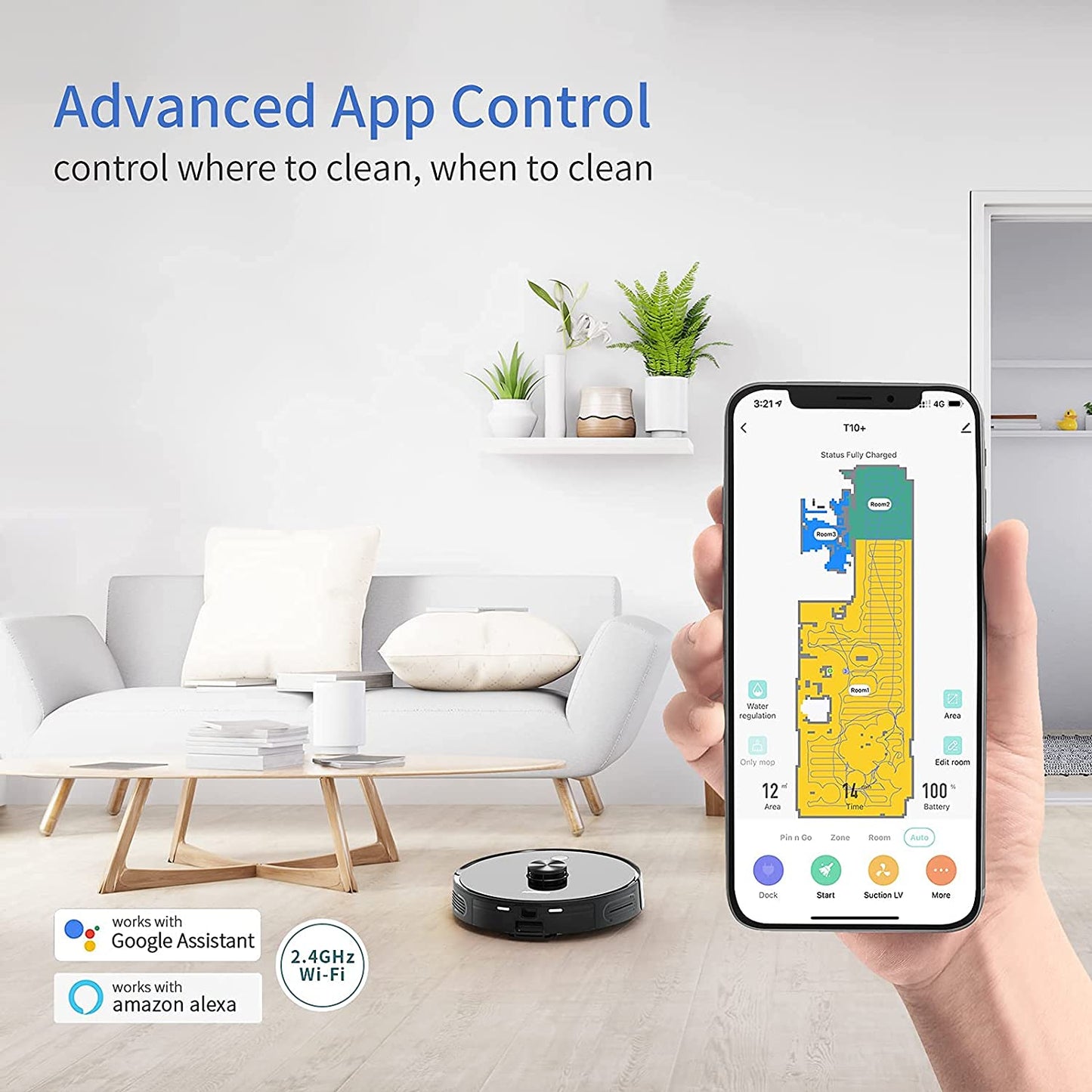 Airrobo Q20+ Robot Vacuum and Mop Self-empty, Smart Technology