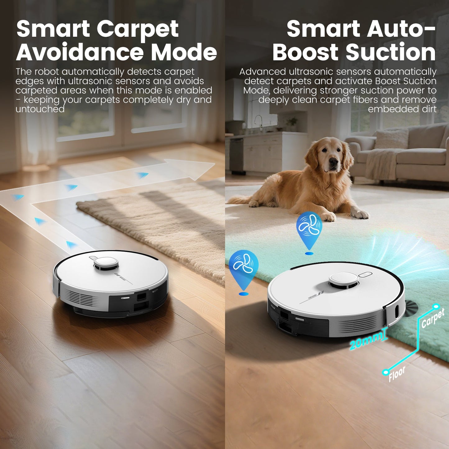 AIRROBO L60+ Smart LDS Laser Navigation Robot Vacuum