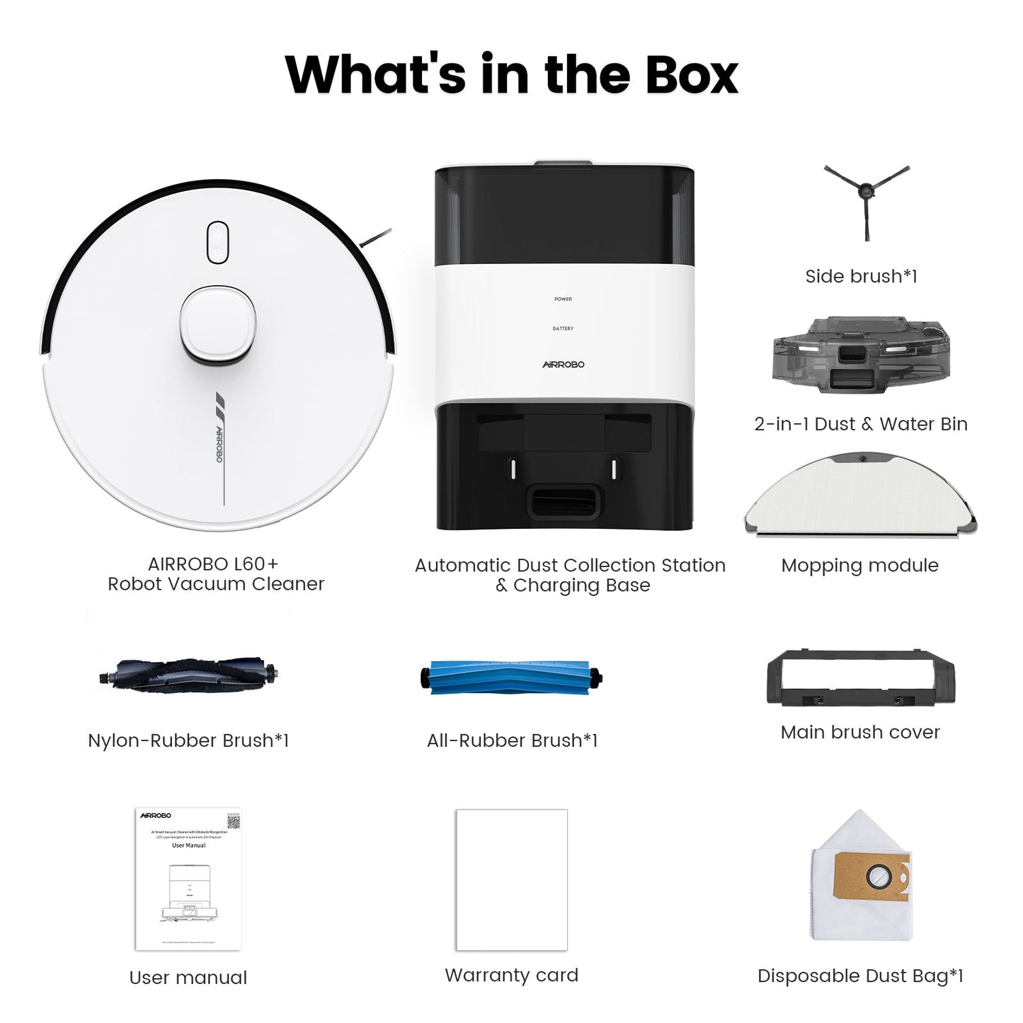 AIRROBO L60+ Smart LDS Laser Navigation Robot Vacuum