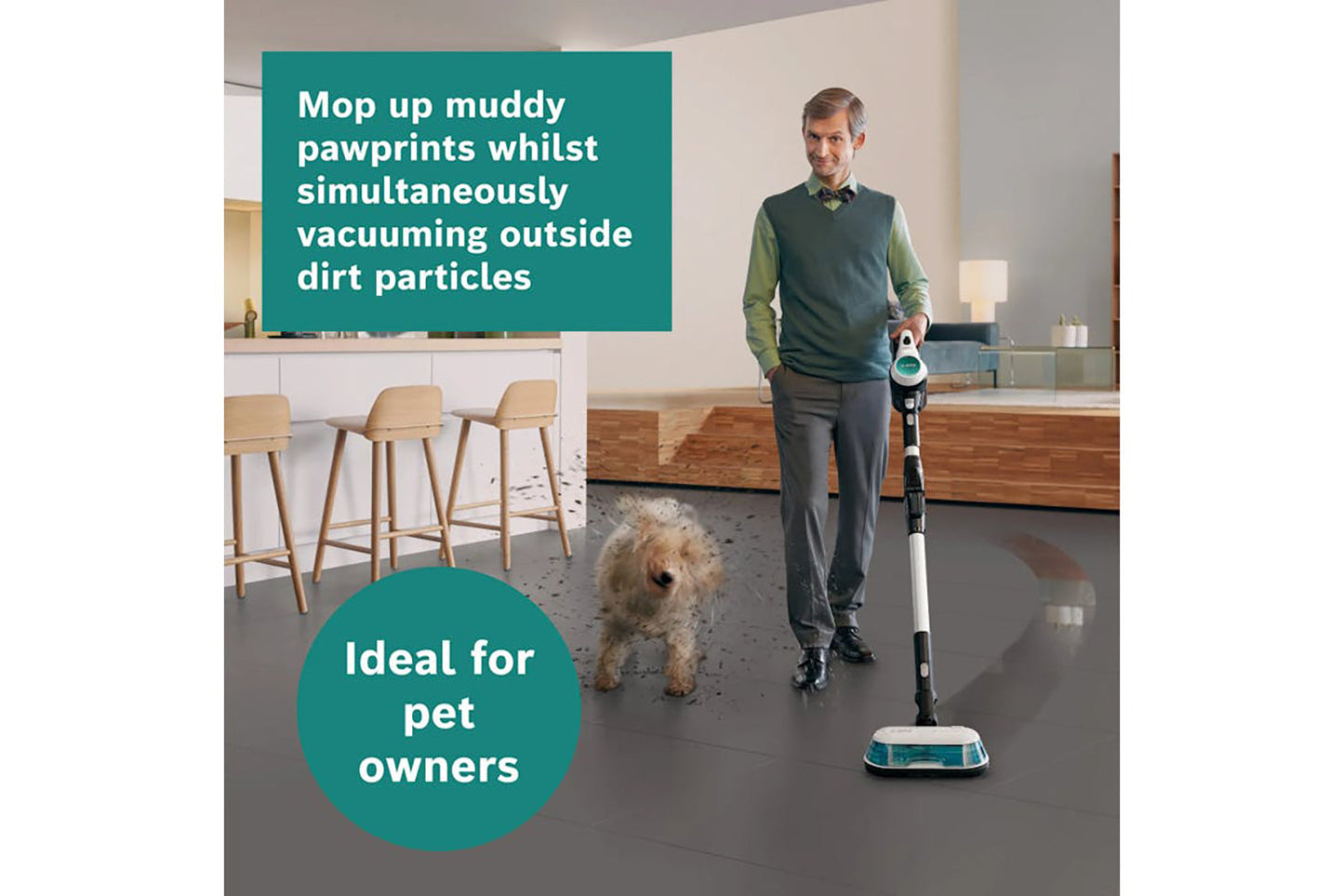 Bosch Cordless Handstick Vacuum Cleaner | White