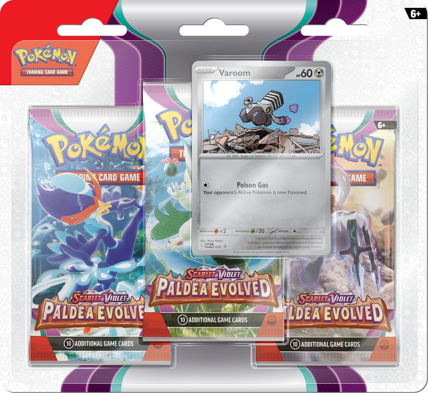 Paldea Evolved 3 Pack Blister (Varoom)