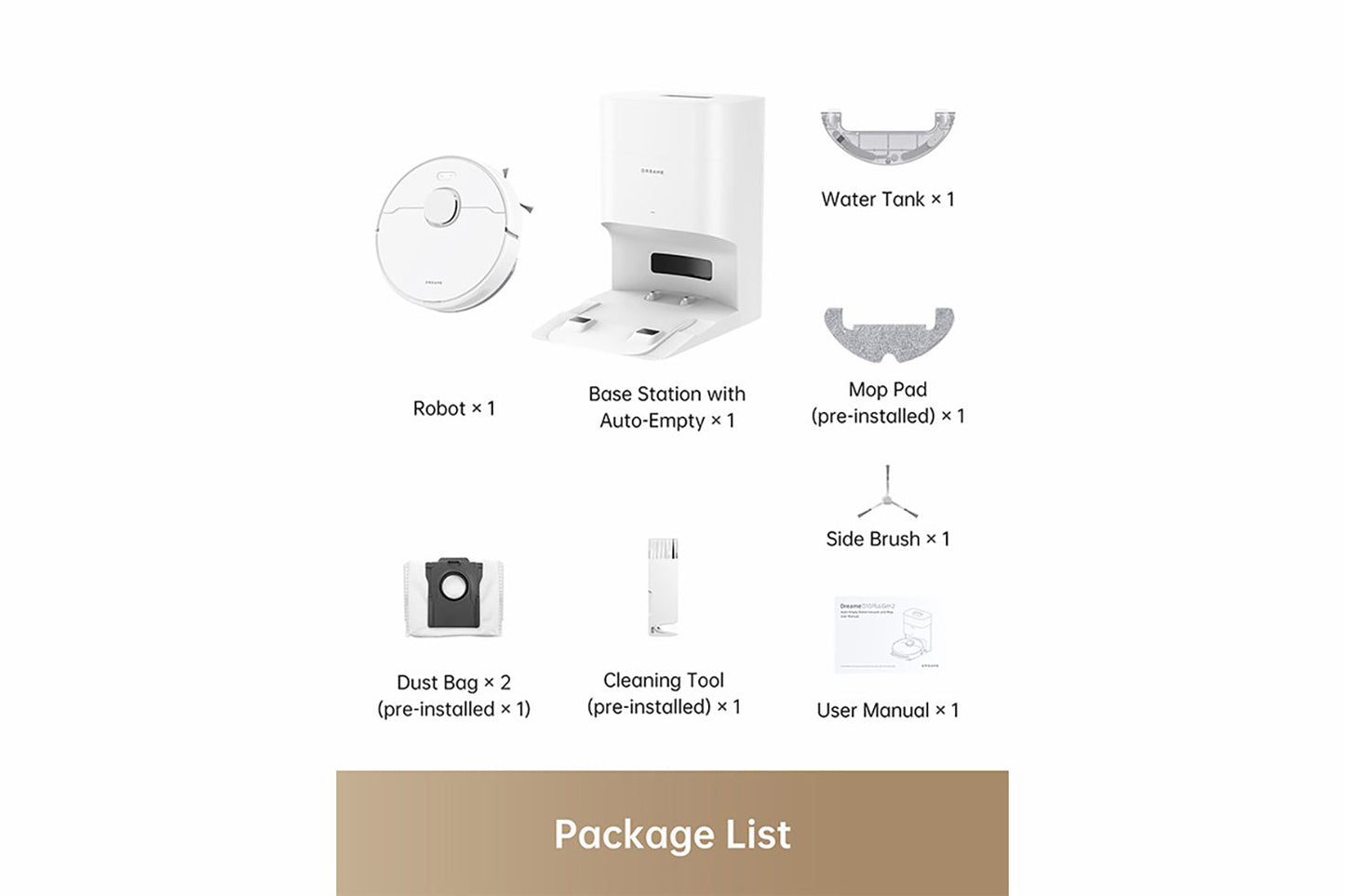 Dreame D10 Plus Gen 2 Robot Vacuum Cleaner | RLD32GD