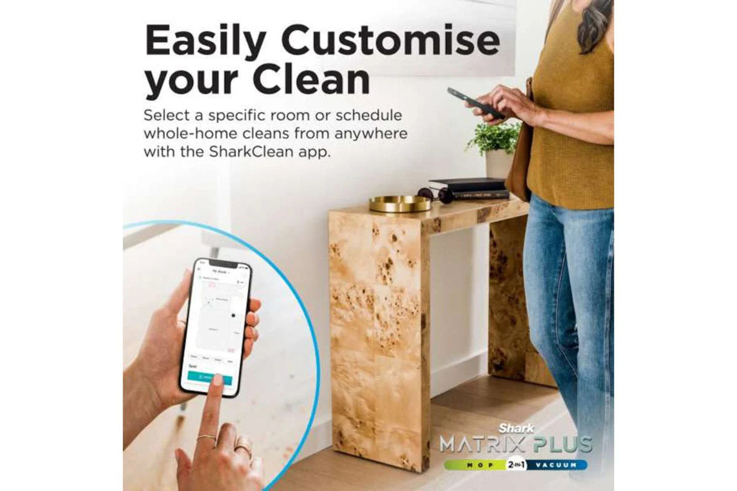 Shark Matrix Plus 2-in-1 Robot Vacuum & Mop | RV2620WDUK | Black/Silver