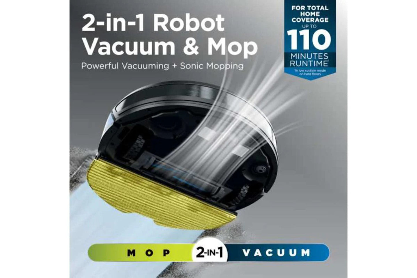 Shark Matrix Plus 2-in-1 Robot Vacuum & Mop | RV2620WDUK | Black/Silver