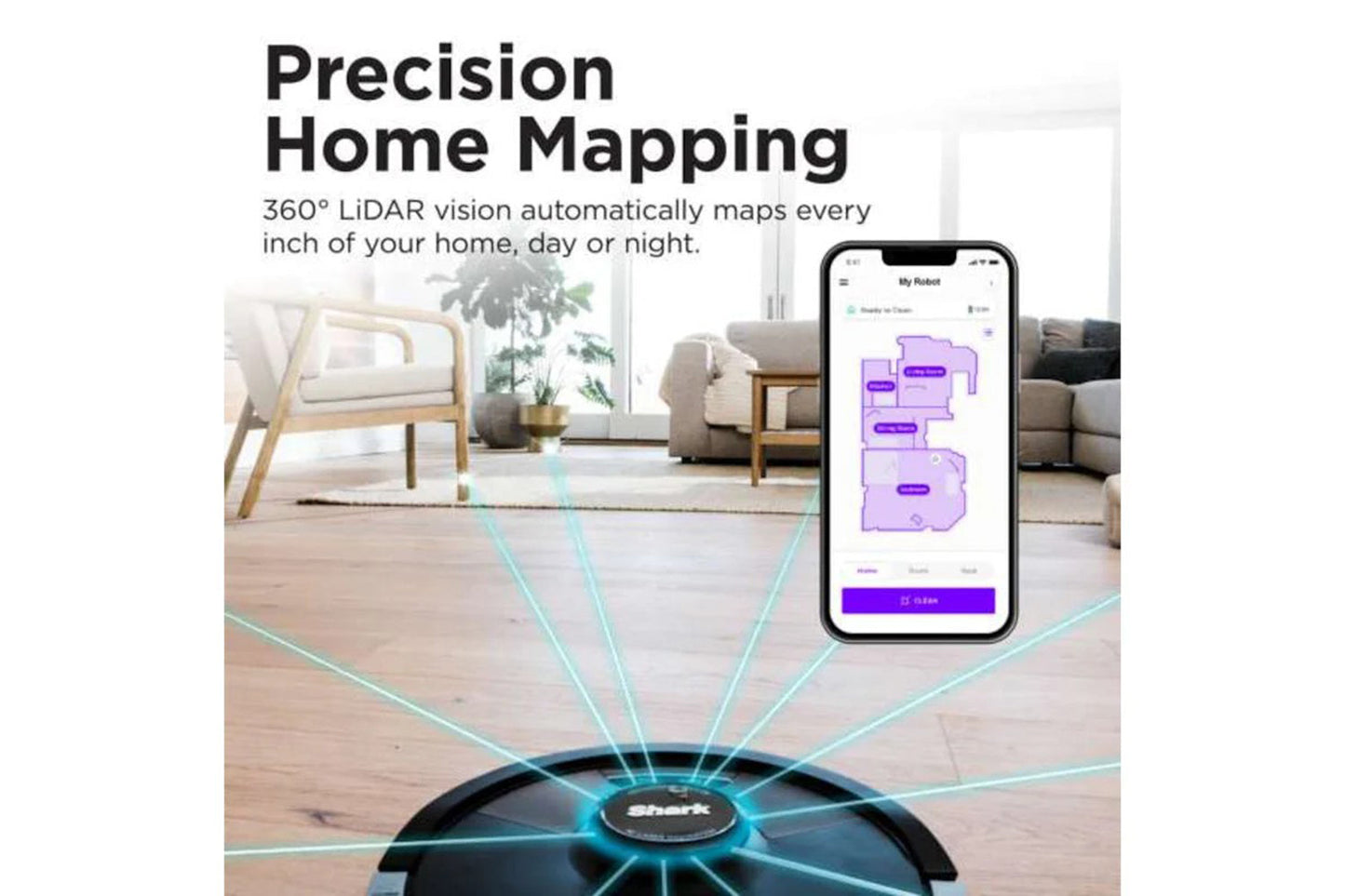 Shark Matrix Plus 2-in-1 Robot Vacuum & Mop | RV2620WDUK | Black/Silver