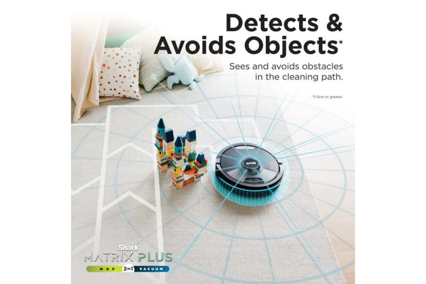 Shark Matrix Plus 2-in-1 Robot Vacuum & Mop | RV2620WDUK | Black/Silver