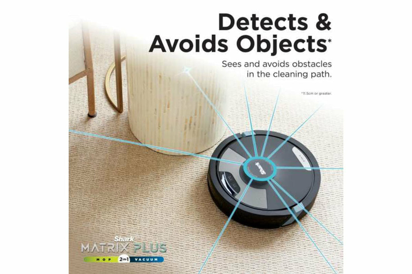 Shark Matrix Plus 2-in-1 Robot Vacuum & Mop | RV2620WDUK | Black/Silver