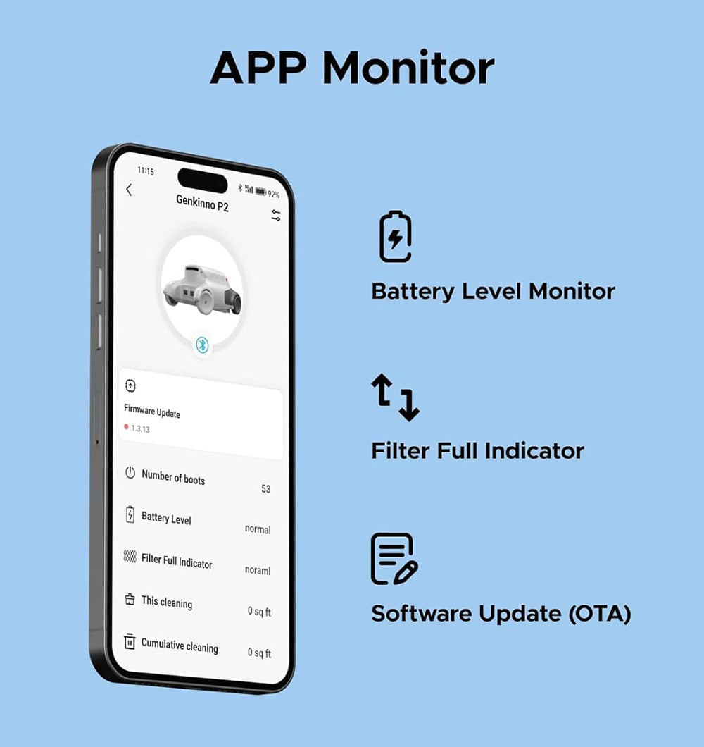 Genkinno P2 Cordless Robotic Pool Cleaner