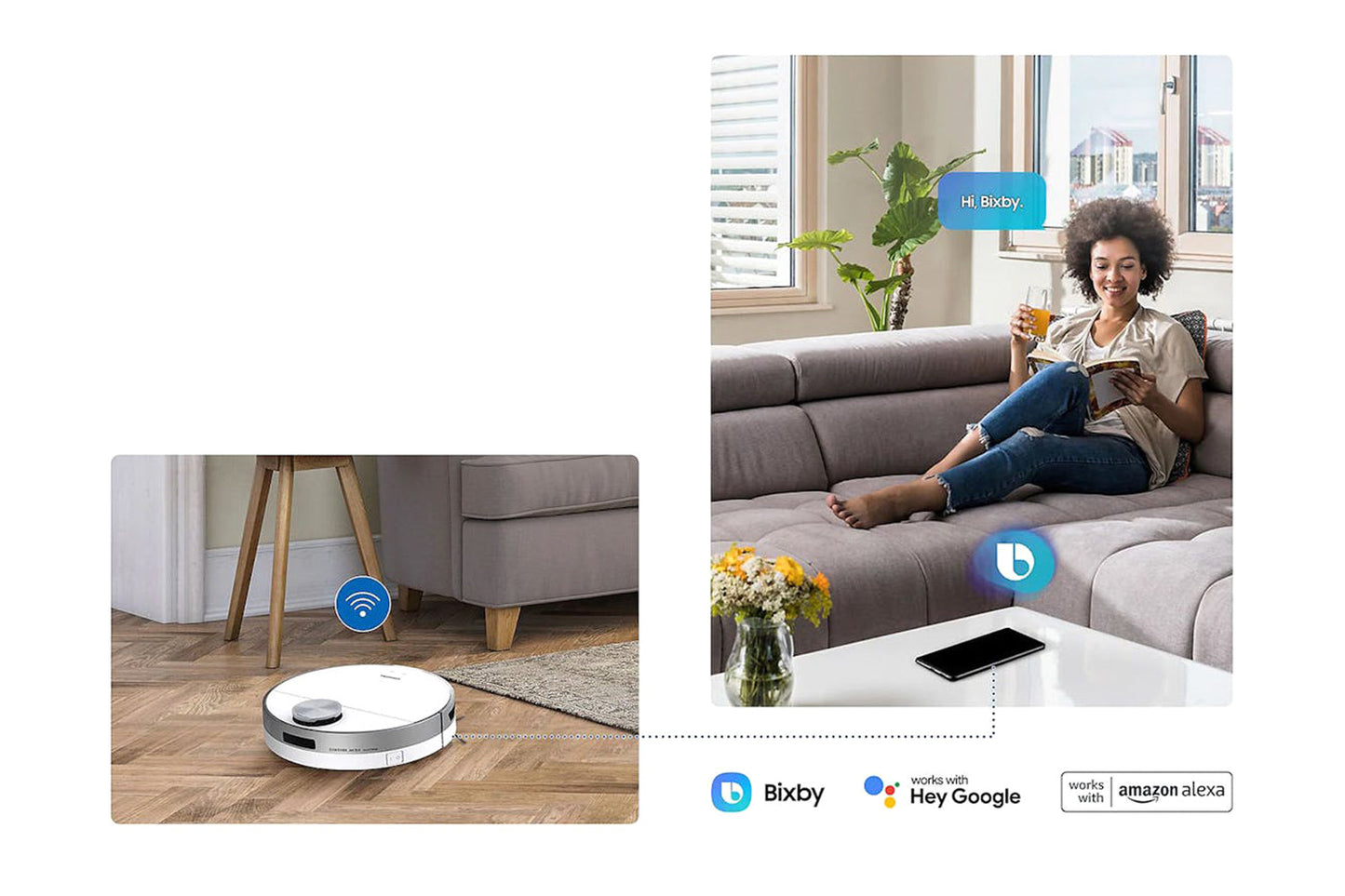 Samsung Jet Bot+ Robot Vacuum Cleaner | VR30T85513W/EU
