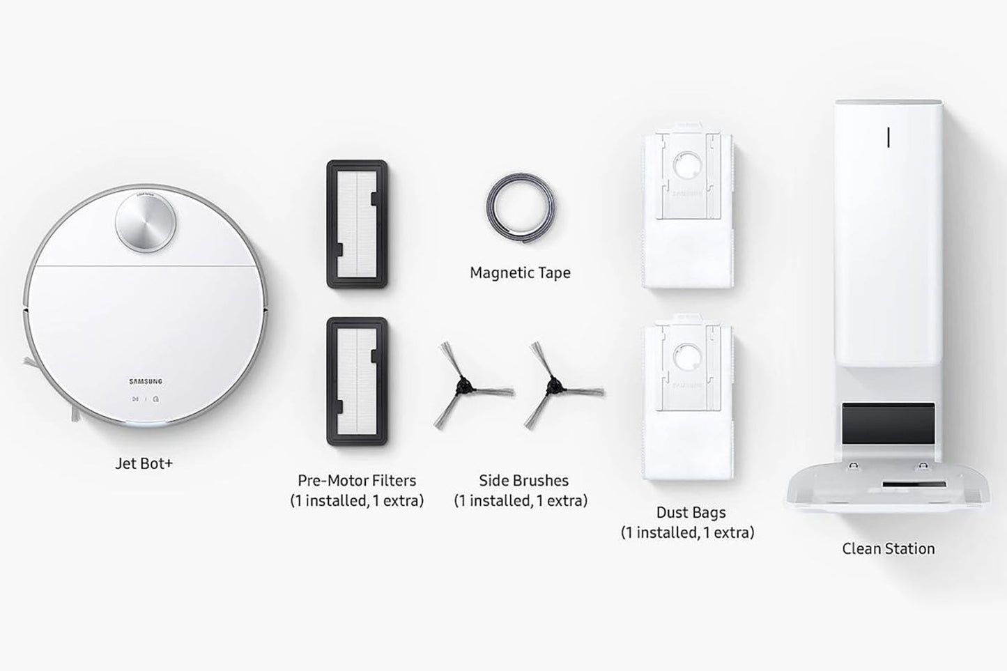 Samsung Jet Bot+ Robot Vacuum Cleaner | VR30T85513W/EU