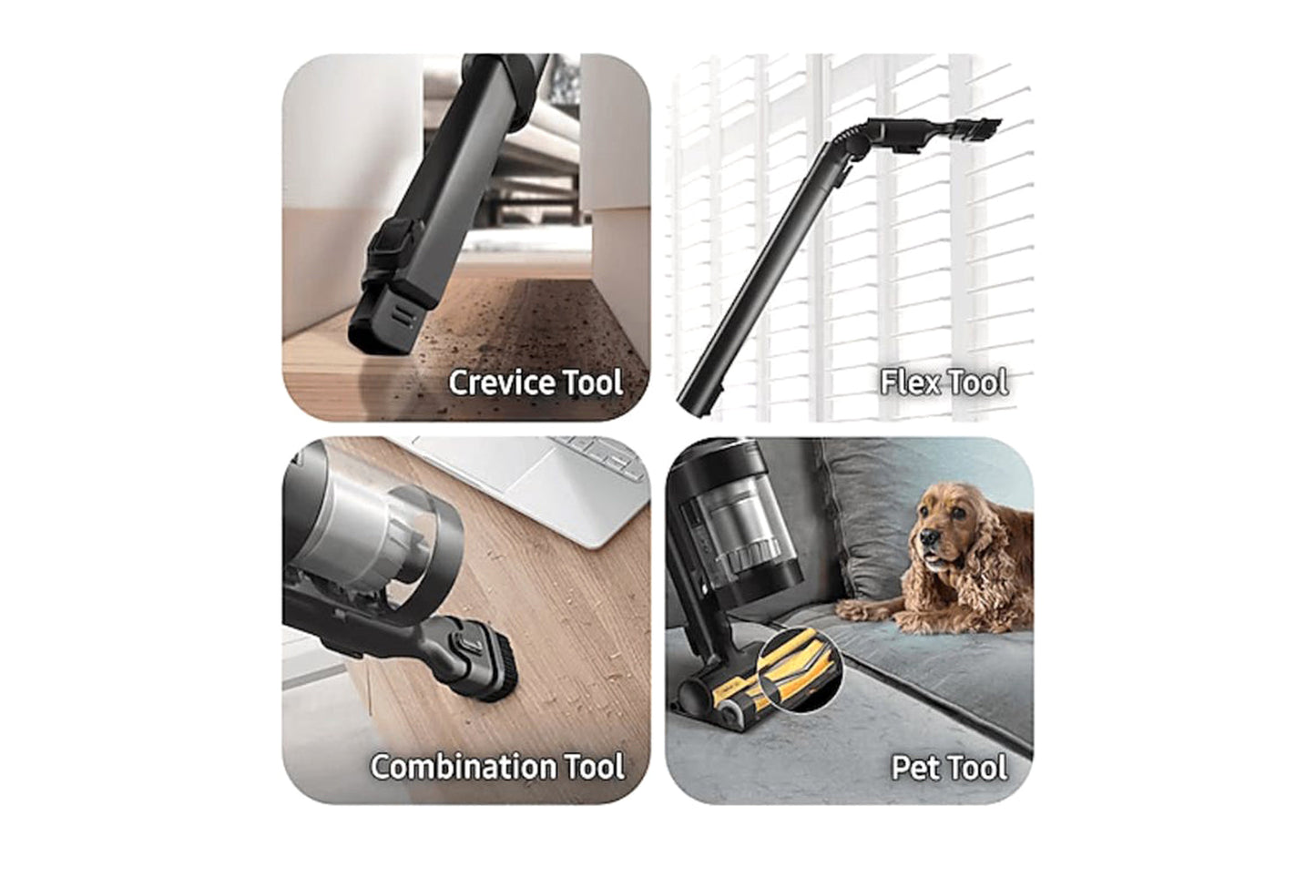 Samsung Bespoke Jet AI 280W Cordless Stick Vacuum Cleaner with All in One Clean Station| VS28C9784QK/EU