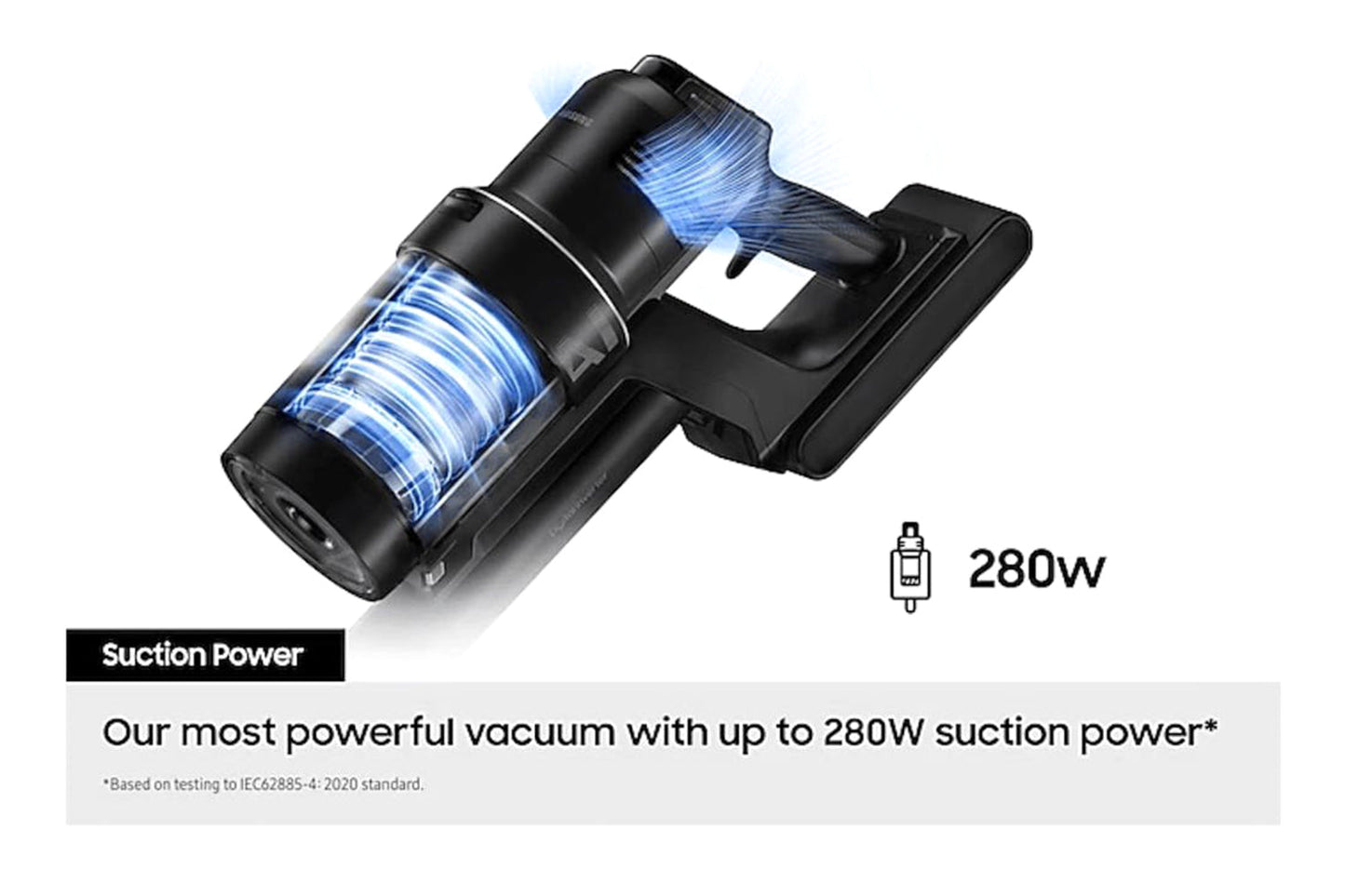 Samsung Bespoke Jet AI 280W Cordless Stick Vacuum Cleaner with All in One Clean Station| VS28C9784QK/EU